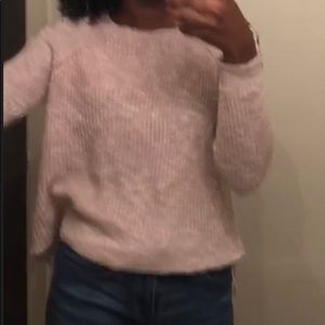 Pink knit sweater